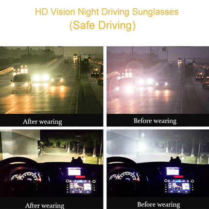 Anti Night Driving Men Glasses HD Polarized Mirror GA Vision Sunglasses Glare