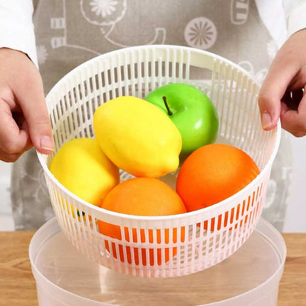 Salad Spinner, Vegetable Lettuce Washer & Dryer with Serving Bowl Container