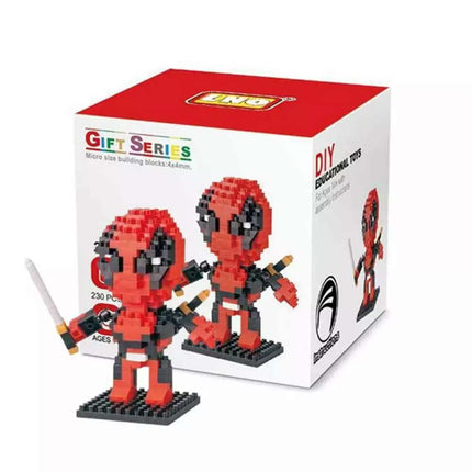 Deadpool Superhero LOZ Style Nano Brick Mini Building Block Puzzle Toy Gift