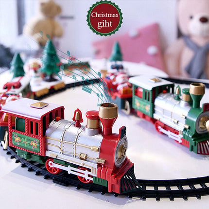 Christmas Tree Train Set - Musical Track with Lights & Santa Decor