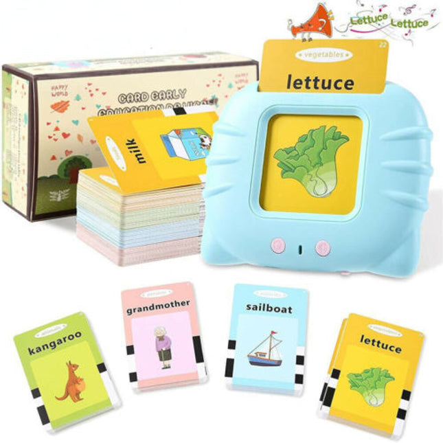 Educational Talking Flash Cards Learning Words with Sound Effect Kids Toys Gift