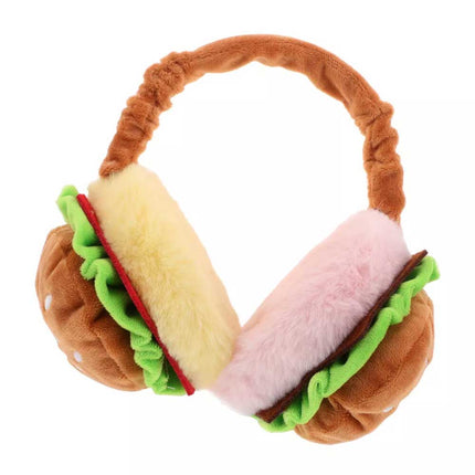 Burger Ear Muffs Piggy Bank for Adults Funny Hamburger Warmer