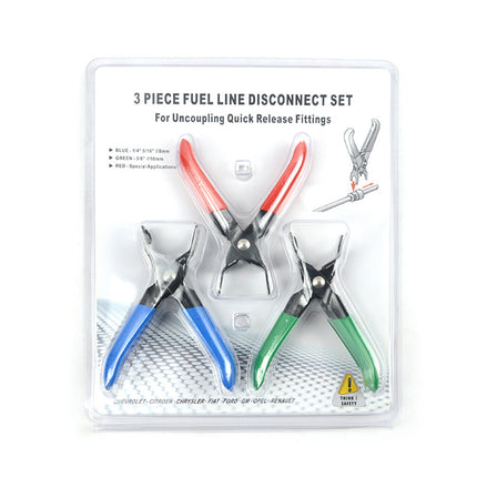 3PC Fuel Line Disconnect Pliers Set – Universal Fuel Pipe Removal Tool for Petrol and Diesel Vehicles