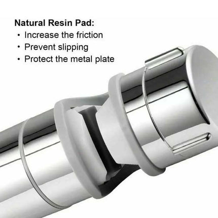 Adjustable Bathroom Shower Riser Rail Head Holder Hose Slider Clamp Bracket