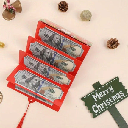 6X Christmas Money Wallet Envelopes - Cash, Card & Voucher Holder with 10 Slots for Gift Giving