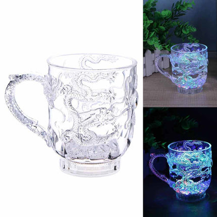 Luminous Dragon Flash Cup Colorful 285ml Lightup Cups Acrylic Gifts for Bar Home