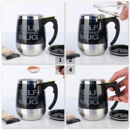 Automatic Self Stirring Mug, Electric Auto Mixing Cup for Coffee, Milk, Tea & Beer