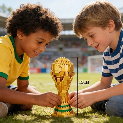 500Pcs World Cup Trophy Building Blocks Kids Educational DIY Construction Toy Gift