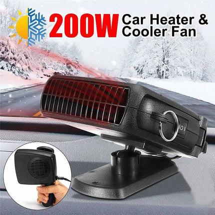 12V 200W Demister Car Auto Portable 2 In 1 Heater Cooler Fan Plugin Dryer