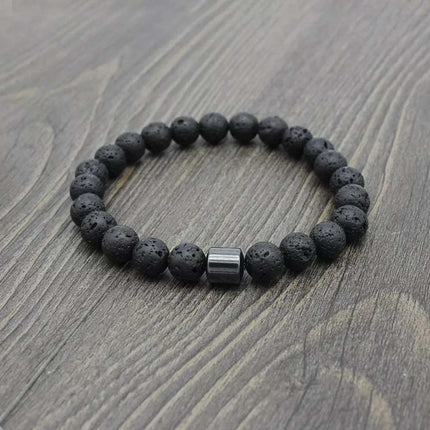 Triple Protection Cessation Bracelets 8MM Magnet Anti Smoke Bracelet Gift