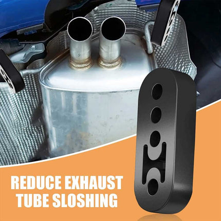 4PCS Heavy-Duty Universal Black Rubber Hangers for Car Exhaust Pipe Mount Brackets