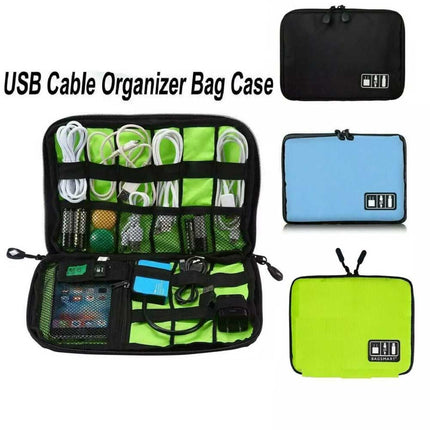 Electronic Accessories Cable Organizer Bag Travel USB Cord Charger Storage Case
