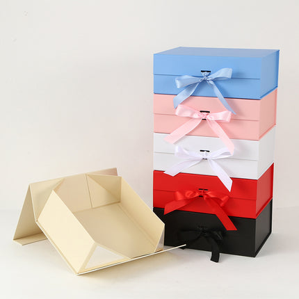 Wiederverwendbare Geschenkverpackung, Maße 22x17x8,5 cm | Stabile Kartonverpackung für Geschenke, einfach zu montieren und mehrfach nutzbar