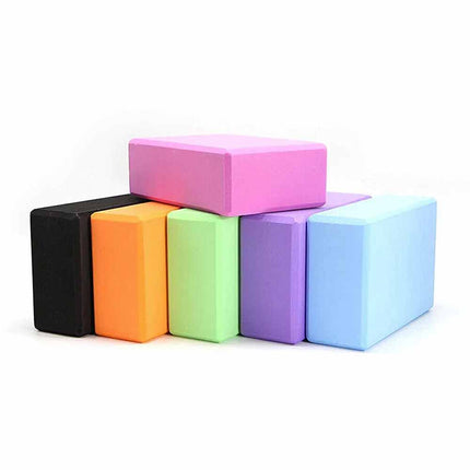 2PCS Yoga Blocks Brick Foaming Home Exercise Practice Fitness Gym Sports Random Color