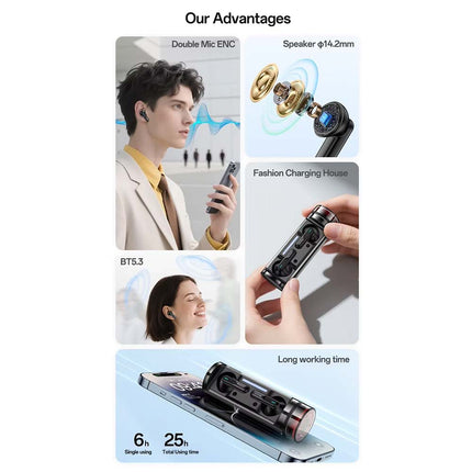TWS Wireless Earbuds, Bluetooth 5.3 Headphones, Compatible with Android & iPhone