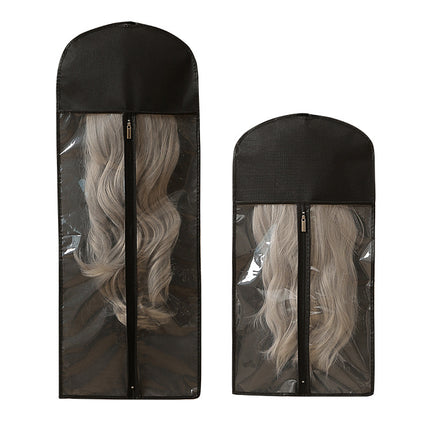 Hair Extension Storage Bag With Hanger Dust Proof Non Woven Wig Bag With Hanger
