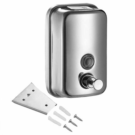 500ML Wall Mounted Stainless Steel Hand Soap Dispenser Bathroom Liquid Soap Dispenser
