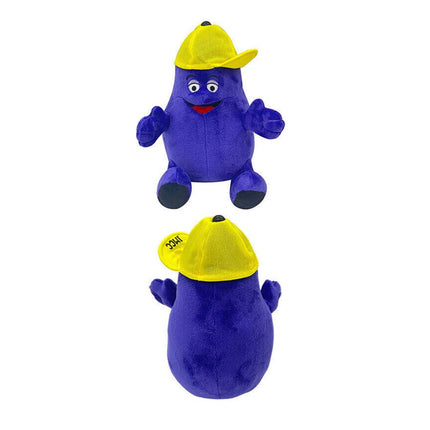 22cm Grimace Shake Yellow Hat Plush Doll High-quality Short Plush Ideal Gift For Kids