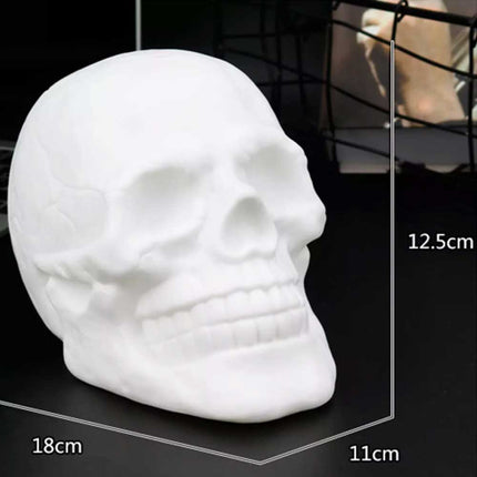 Skull Head LED Night Light 7 Color Bedside Touch Table Lamp USB Remote Control