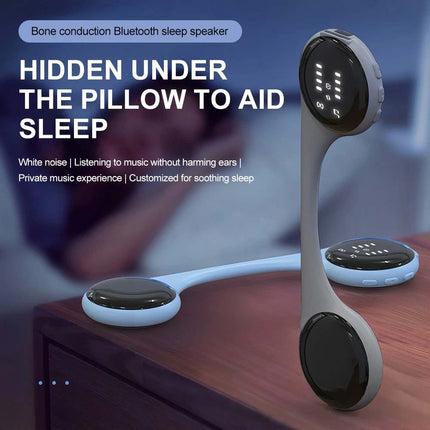 5.4 Wireless Bone Conduction Under Pillow Speaker, Rechargeable Sleep Speaker for Quiet Night Rest