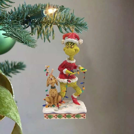 18pc Christmas Grinch Ornaments XMAS Tree Hanging Figure Pendant Decoration Gift 2D