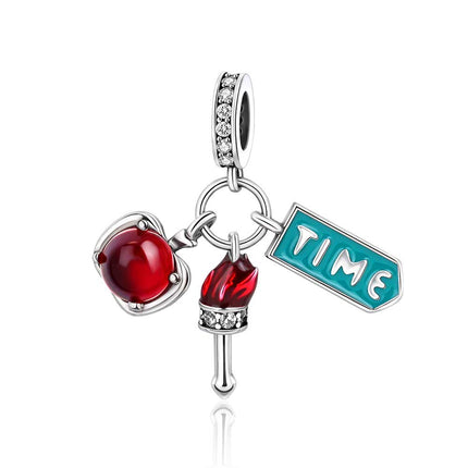 Autism Awareness Heart Puzzle Charm For European Bracelets S925 Sterling Silver