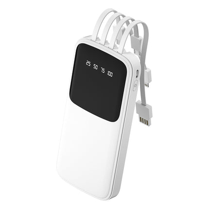 Never Run Out of Power! 3C Certified Slim Portable Charger with Built-in Cable (10000/20000mAh)