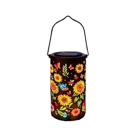 Sunflower Solar Hanging Lantern, Waterproof Outdoor Garden Light
