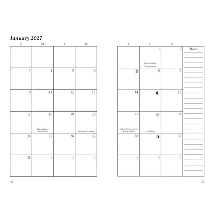 Llewellyn's 2027 Witches' Datebook, Spiral‑Bound Planner, January‑December 2027