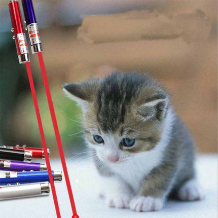 6PCS Mini Cat Dog Pet Toy Red Laser Light LED Pointer Pen Lazer Interactive Training