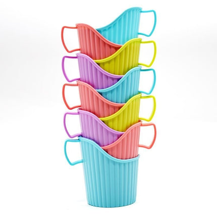 10pcs Anti-Scald Insulated Paper Cup Holder Heat Resistant Home Paper Cup Stand