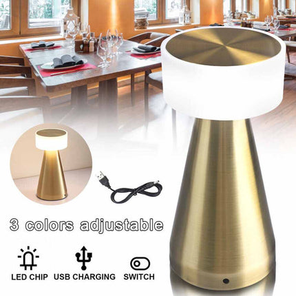 Touch Led Table Lamp Rechargeable Desk Lamp Night Light For Restaurant Hotel Bar