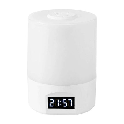 LED Touch Control Night Light with Remote & Digital Time Display - Modern Bedside Lamp for Bedroom