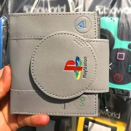 Console Shaped Double Fold Wallet Classic Gaming Style Student Wallet