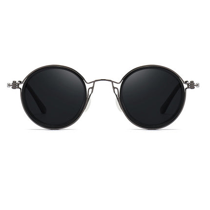 Pilot Polarized Sunglasses Round Glasses Brand Design Women Men Metal Driving