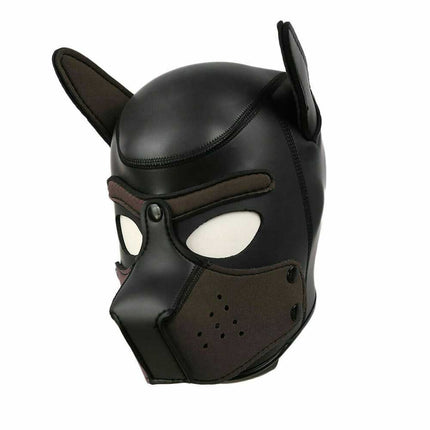 Puppy Cosplay Dog Head Mask Party Role Play Prop Toy Soft Padded Rubber Neoprene
