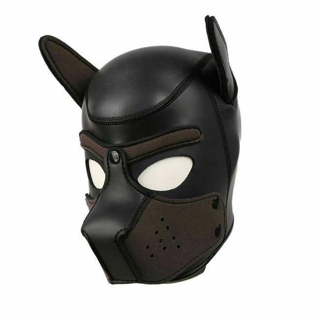 Puppy Cosplay Dog Head Mask Party Role Play Prop Toy Soft Padded Rubber Neoprene