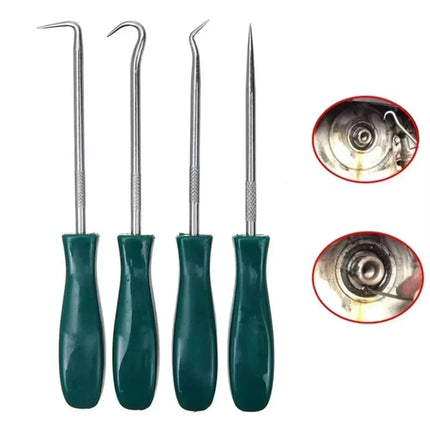 4pc Pick and Hook Tool Kit – Ideal for O-Ring, Seal, and Hose Removal in Garage