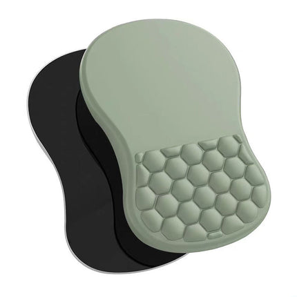 Ergonomic Memory Foam Gaming Mouse Pad with Honeycomb Massage Wrist Rest, Non-Slip PU Base Mouse Mat Multi Colors Optional