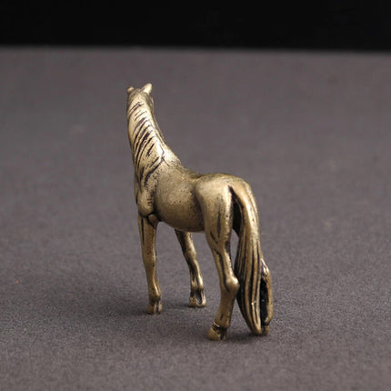 Mini Horse Statue – Year of Horse Figurine for Home Desktop Decor & Tea Pet