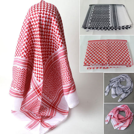 Men Arab Kafiya Keffiyeh Arabic Turban Muslim Shemagh Scarf Palestine Bandana