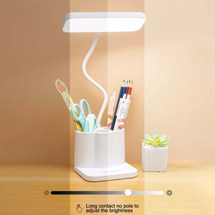 LED Desk Light Dimmable Touch Sensor Table Bedside Reading Lamp USB Rechargeable