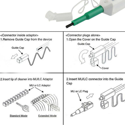 2.5mm Optic for One-Click Cleaner Pen Tool Adapter Connector AZ Fiber SC ST FC