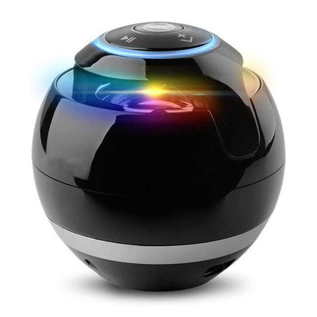 Mini Speaker A-18 Wireless Portable Bluetooth Speaker Ball LED Light Outdoor USB