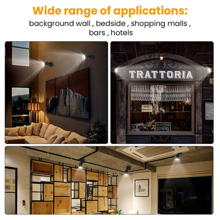 2x LED Reading White Light Camper Caravan Van Motorhome Boat Interior Spot Lamp 12V