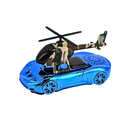 Solar-Powered Rotating Helicopter Car Air Freshener Ornament