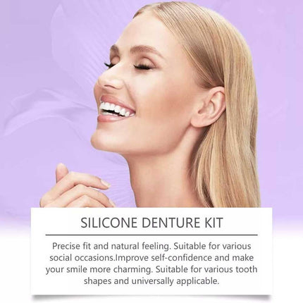 Teeth Comfort Fit Silicone Denture Set for Dentures Veneers Teeth