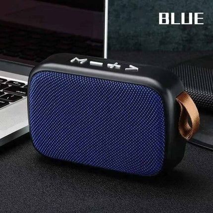 Portable Mini Bluetooth Fabric Speaker, Wireless Sound Bar Support TF Card, FM Radio & USB Media Playback