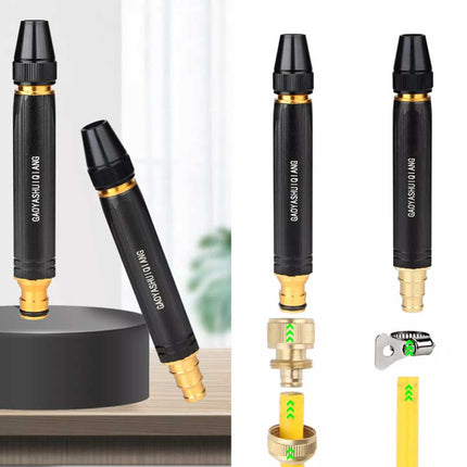 High Pressure Water Spray Gun Nozzle Garden Hose Pipe Lawn Car Wash Tool Alloy