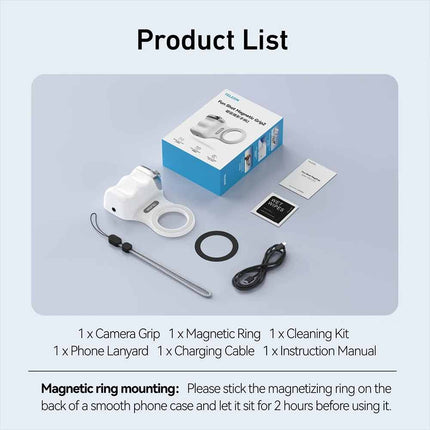 Magnetic Wireless Camera Grip Handle, Universal Remote Control Phone Holder